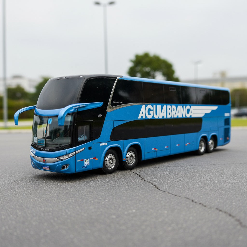 Miniatura Ônibus Águia Branca G8 1800 - Escala 1/24