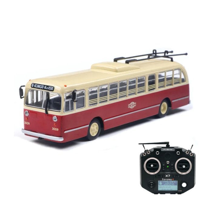 Miniatura Ônibus Pullman Westinghouse "CMTC" - Vermelho/Bege - 1/24 (Controle Remoto)