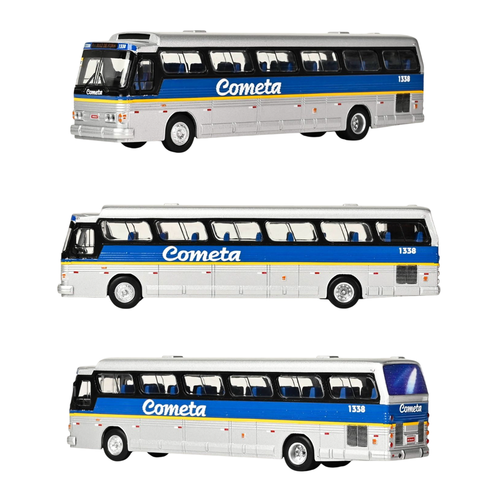 Miniatura Ônibus Scania CMA Flecha Azul VII "Cometa Fretamento" - Escala 1/14 (Controle Remoto)