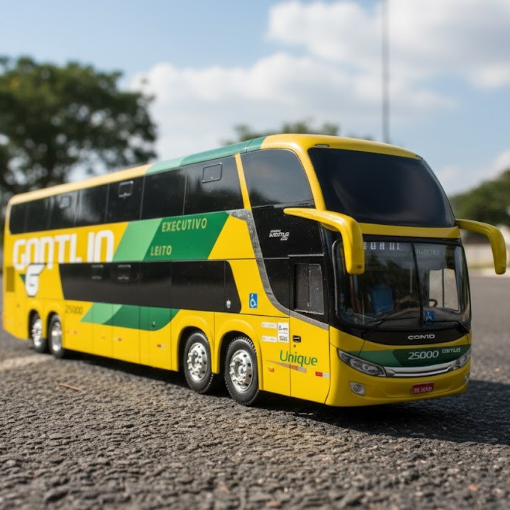 Ônibus Em Miniatura Viação Gontijo Executivo Leito Dd -  Escala 1/43