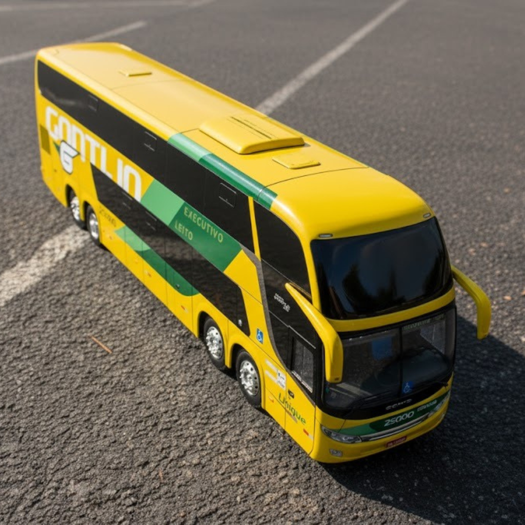 Ônibus Em Miniatura Viação Gontijo Executivo Leito Dd -  Escala 1/43